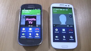 Samsung S3 Mini VE Over the Horizon  Incoming call &Samsung Galaxy S3  White   Outgoing call