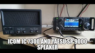 Icom IC 7300 and Yaesu SP 9000 extension speaker, part 1