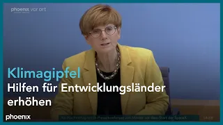 Regierungspressekonferenz zu aktuellen klimapolitischen Themen am 29.10.21