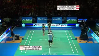 C. Adcock/G. Adcock vs T. Ahmad/L. Natsir  | XD QF Match 4 - Yonex All England Open 2015
