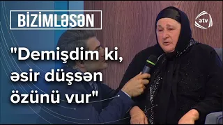 Oğlunun sağına və şəhidliyinə qurban deyən şəhid anası - Bizimləsən