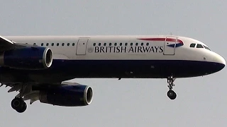 British Airways Airbus A321-231 G-EUXF BA984 landing at Berlin Tegel airport