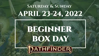 Beginner Box Day - Try Pathfinder 2e for free!