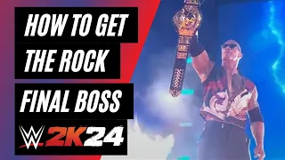 How To Get the Final Boss Version of the Rock on WWE 2K24