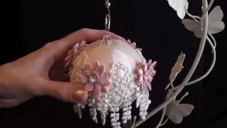 Lace Christmas Baubles ( Tresors de Luxe Design Team Project 11)