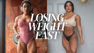 losing weight FAST | mini physique update
