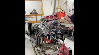 Blown Big Block Chevy on Alcohol dyno pull