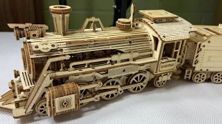 Best ROBOTIME Prime Steam Express Train Model, DIY 3D Wooden Puzzle Model Kit