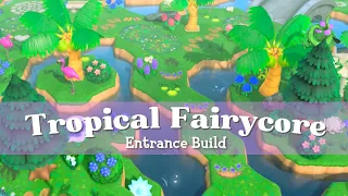 Tropical Fairycore Pathway Entrance | ACNH Speed Build