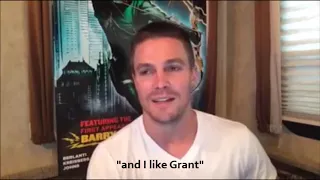 Stephen Amell is the biggest Grant Gustin fan