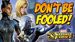 BEWARE! Don't build these TRAP Characters. Top Resource Drain Characters in Marvel Strike Force