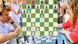 The King & The Queen - Judit Polgar Beat Magnus Carlsen in 19 Moves