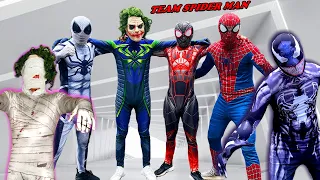 TEAM SPIDER MAN vs ALIEN BAD GUY TEAM | JOKER Becomes GOOD-HERO Super !( Live Action) - Fun FLife TV