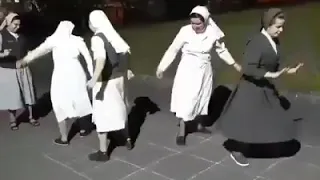 Beautiful game dance by Catholic Nuns (Sisters).