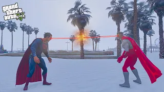 Superman Vs OmniMan Winter Battle - GTA 5 Mods