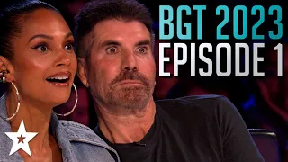 Britain's Got Talent 2023:  Episode 1 - ALL AUDITIONS!