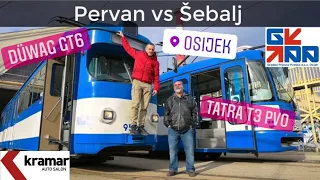 Utrka tramvaja na 402m! - Tatra vs Düwag - 1na1 - Juraj Šebalj vs Željko Pervan
