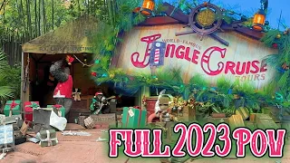 Jingle Cruise 2023 Ride POV - Jungle Cruise Holiday Overlay at Magic Kingdom