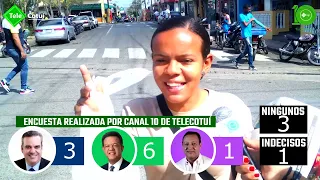 Luis Abinader derrota a Leonel y Abel en Cotuí (Encuesta realizada por el canal 10 de Tele Cotuí)