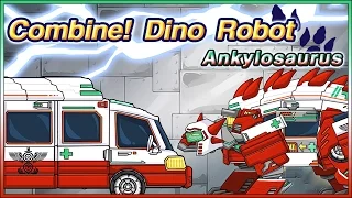 Dino Robot Ankylosaurus - Ambulance Car - Full Game Play - 1080 HD