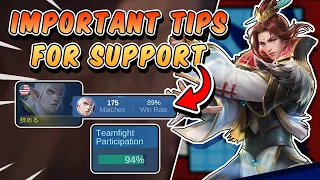 The Most Important Tips To Win Most Of Your Matches Playing As Support | Mobile Legends