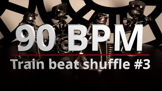 90 BPM - Train beat shuffle #3 - 4/4 Drum Beat - Drum Track