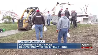 Volunteers arrive in Nebraska from across the U.S. to volunteer with tornado cleanup