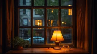 Relaxing Deep Sleep Music with Rain Sounds on the Windows - Healing Music, Stress Relief, Calming