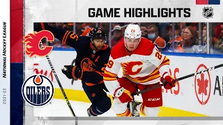 Flames @ Oilers 10/16/2021 | NHL Highlights