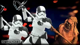Star Wars Battlefront 2 HUNTING EWOKS - Funny Gameplay Moments (Attacking Ewoks!)