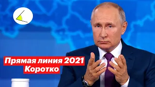 Прямая линия с Владимиром Путиным 2021 за 9 минут