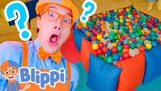 Will Blippi Go in the Ball Pit? | Indoor Playground with Friends | Educational Videos For Kids