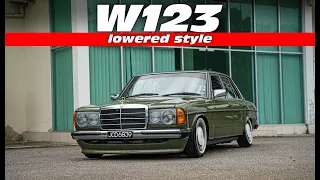 Mercedes W123 - Lowered Style Bagi Nampak Muda Sikit