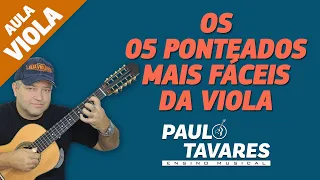 Aula de Viola Caipira Para Iniciantes - OS CINCO (05) PONTEADOS MAIS FÁCEIS DA VIOLA | Paulo Tavares