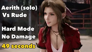 Aerith beats up Rude in 49 seconds solo (Hard mode, No Damage) Final Fantasy 7 Remake