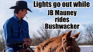 Lights go out while JB Mauney rides Bushwacker Story