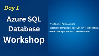 Azure SQL Database Demo Day 1 | Azure SQL Database workshop Batch 2