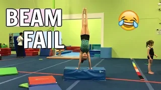 Beam Fail At Open Gym | Bethany G