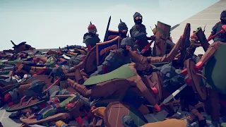 BARBARIAN ARMY vs ANIMAL ARMY | Totally Accurate Battle Simulator - TABS