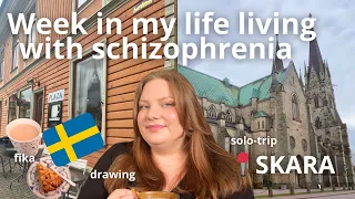 Week in my life with schizophrenia: solo trip, cute café in Sweden, drawing and making granola ☕️🇸🇪