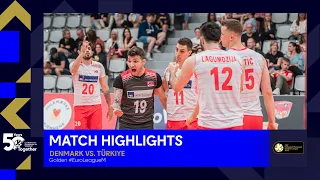 Highlights | Denmark vs. Türkiye | CEV Volleyball European Golden League 2023