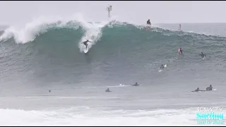 Surfing a Huge Swell at The Wedge - 4k RAW SLAW - 05-18-2023