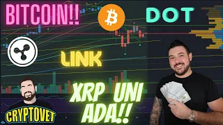 ALT coins ready to pop?! Bitcoin holding support!! Crypto Updates!! ETH, XRP, ADA, LINK, UNI, & DOT!