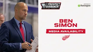 Ben Simon following game 2 of the 2022 NHL Prospect Tournament