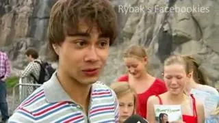 Alexander Rybak and Malin Johansson - Backstage   "Allsang på grensen" (29.06.2011.)