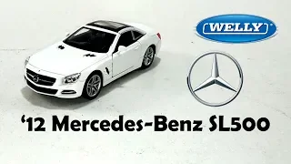 Unboxing - '12 Mercedes-Benz SL500 (White) Welly Nex - Diecast Scale Model Car Toy