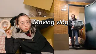 moving vlog📦 I'm leaving Japan| pulling an all nighter packing, covid, disposing everything I owned