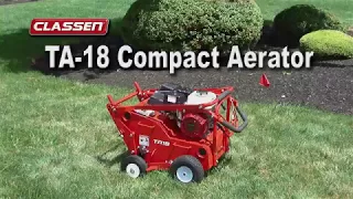 Operating the Classen TA18 Steerable Compact Aerator