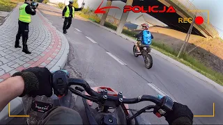 Quad 125 & Cross 125 vs Police - Ucieczka przed policją ! 🚔