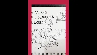 Doodle of corona virus(cartoon images)#shorts